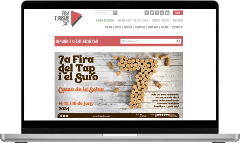 Exemple de peça de campanya a femturisme.cat